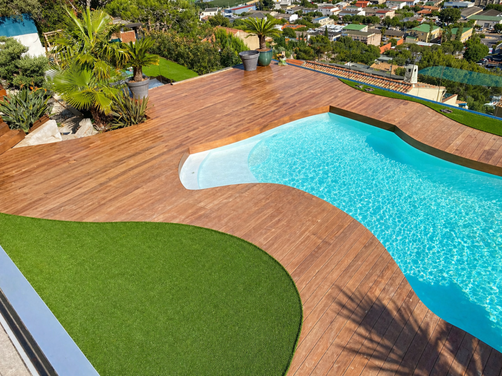 terrasse en bois sur mesure gemenos