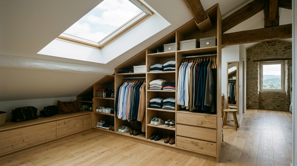 dressing sous pente maison